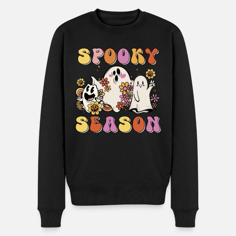 Saison effrayante - Pull Premium bio Homme - noir