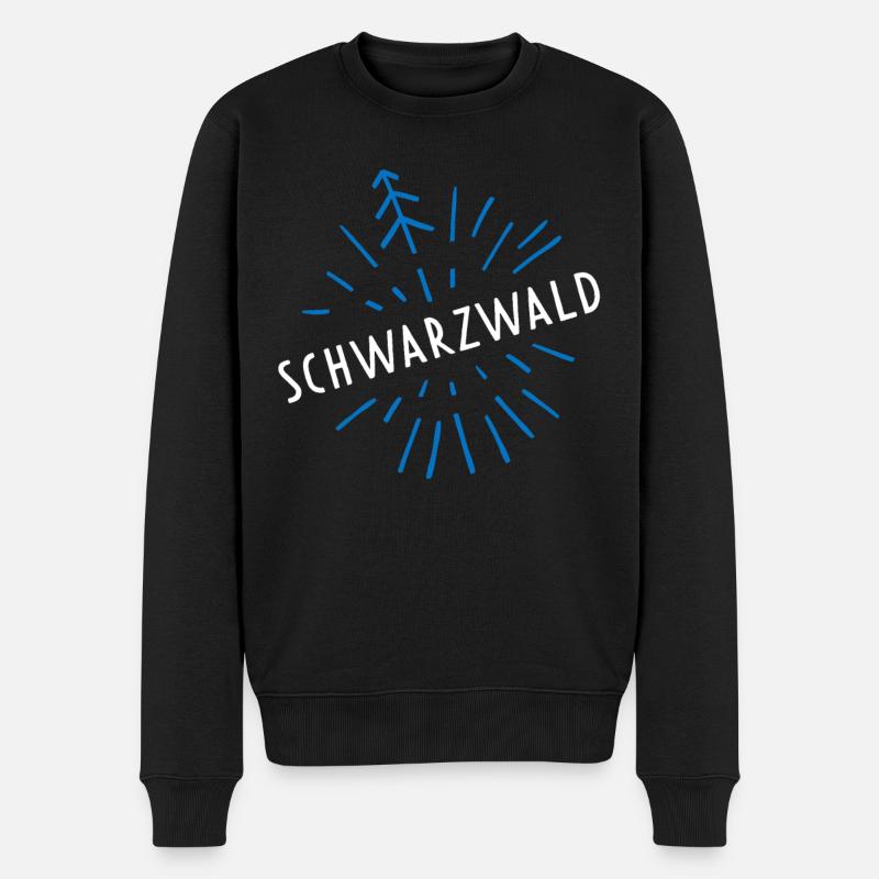 Schwarzwald Landleben Markgräflerland Freiburg - Männer Premium Bio Pullover - Schwarz