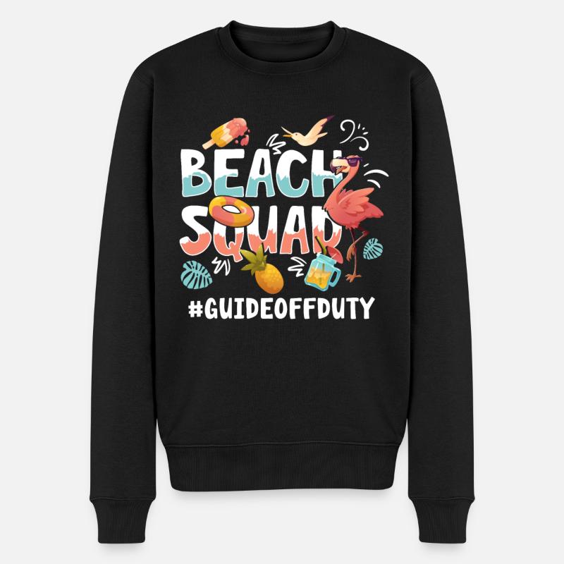 Guide Vacances Plage Groupe - Pull Premium bio Homme - noir