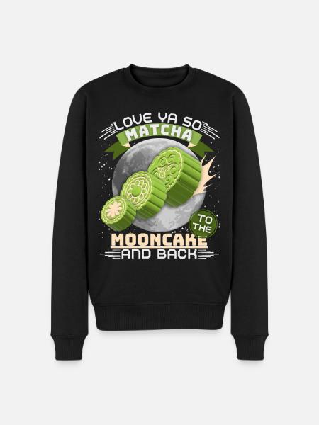 Matcha Mooncakes, Matcha Tea, Funny Saying, Pun - Men's Premium Organic Jumper - black