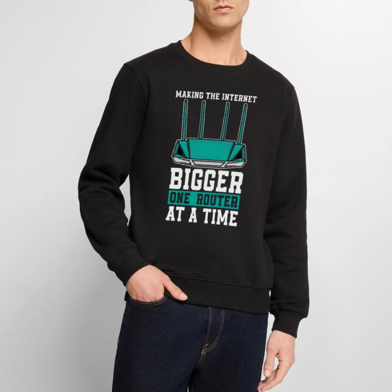 Network Engineer Making The Internet Computer Geek Männer Premium Bio Pullover