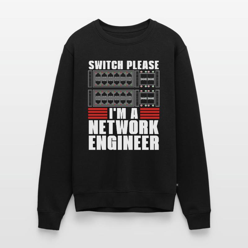Network Engineer Switch Please I'm A Cybersecurity Männer Premium Bio Pullover