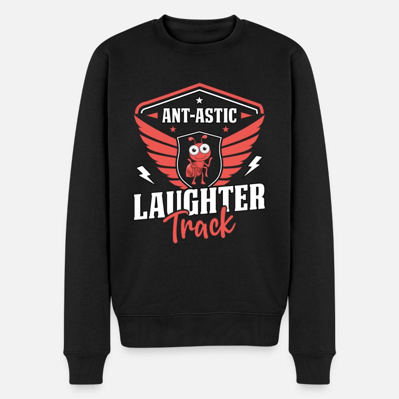 Piste de rire d'Ant-er - Pull Premium bio Homme - noir