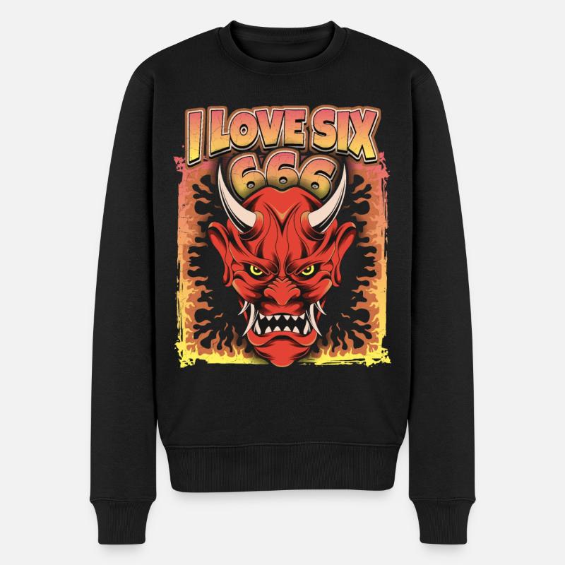 Diable-Diable, Satan Disant 666 - Pull Premium bio Homme - noir