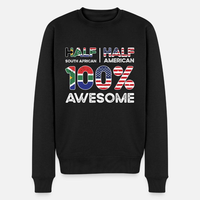 Patriote sud-africain américain États-Unis - Pull Premium bio Homme - noir