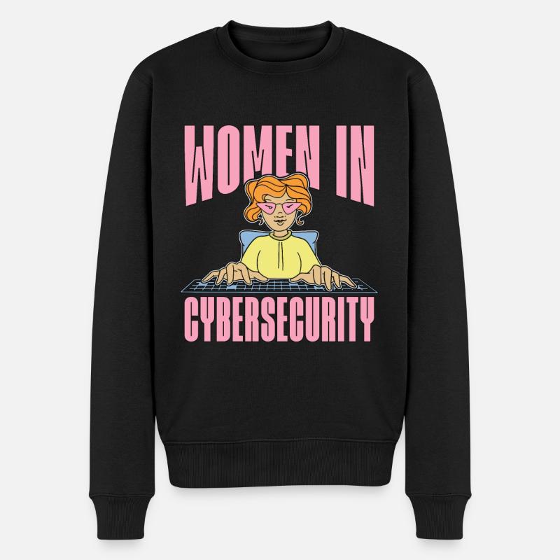 Cybersecurity Women In Cybersecurity Programming - Männer Premium Bio Pullover - Schwarz