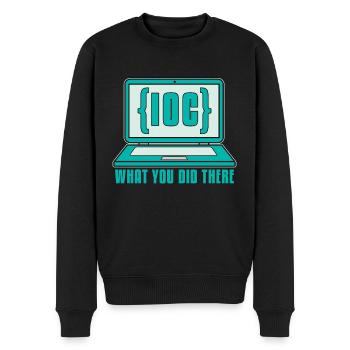 Cybersecurity IOC What You Did Computer Science - Männer Premium Bio Pullover - Schwarz - Vorne - Nico (187cm)