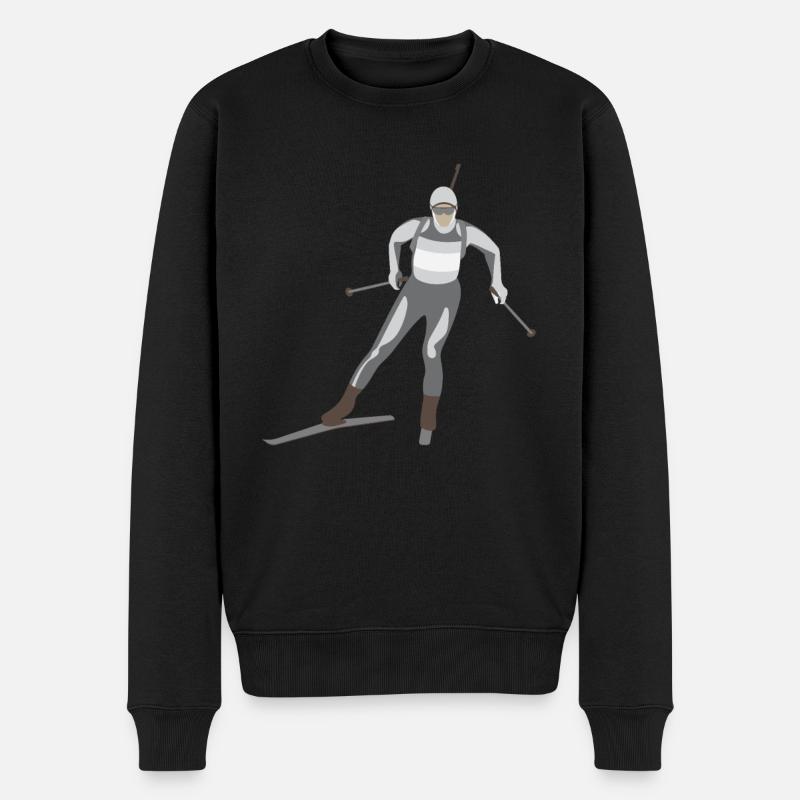 Ski Skieur d’hiver - Pull Premium bio Homme - noir
