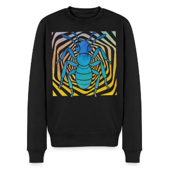 ant - Men's Premium Organic Jumper - black - Front - Nico (187cm)