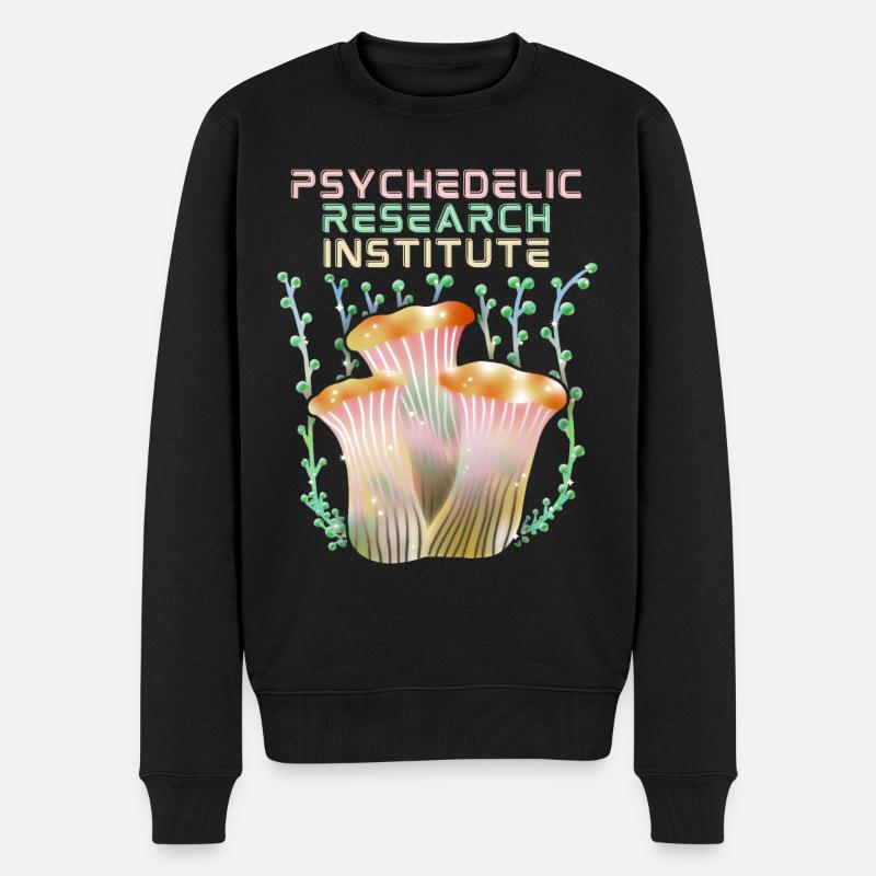 Psychedelic Mushrooms, Psychedelic, Saying - Men's Premium Organic Jumper - black