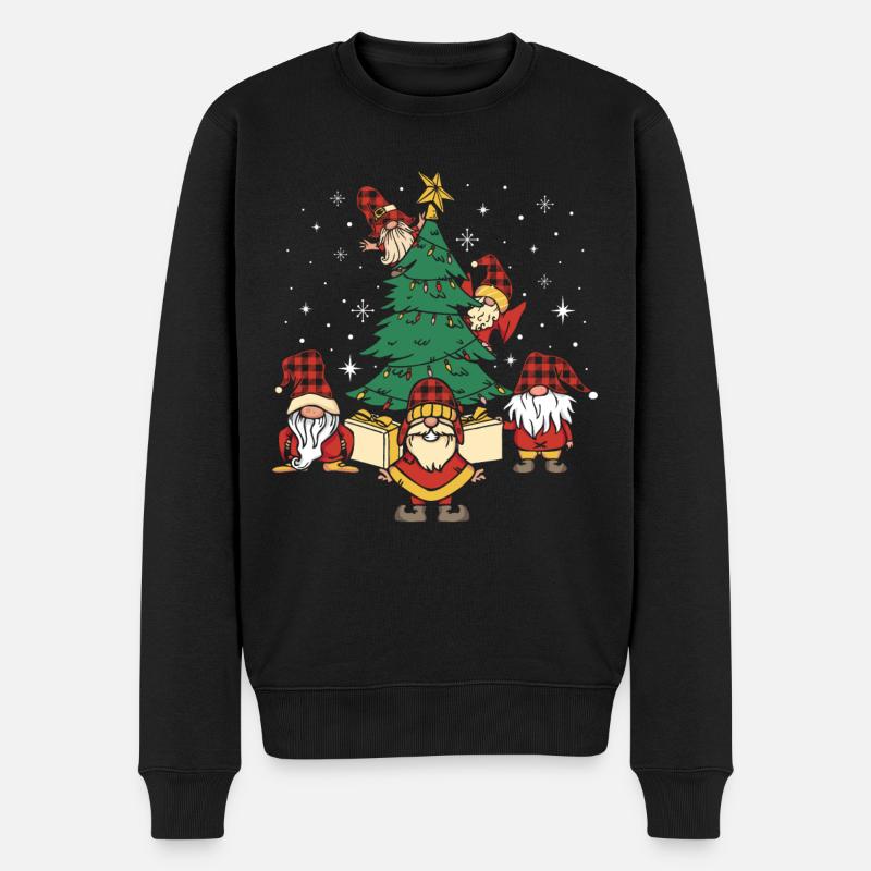 Gnomes de Noël - Pull Premium bio Homme - noir