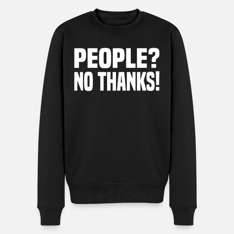 Misanthrope Antisocial Introverti - Pull Premium bio Homme - noir