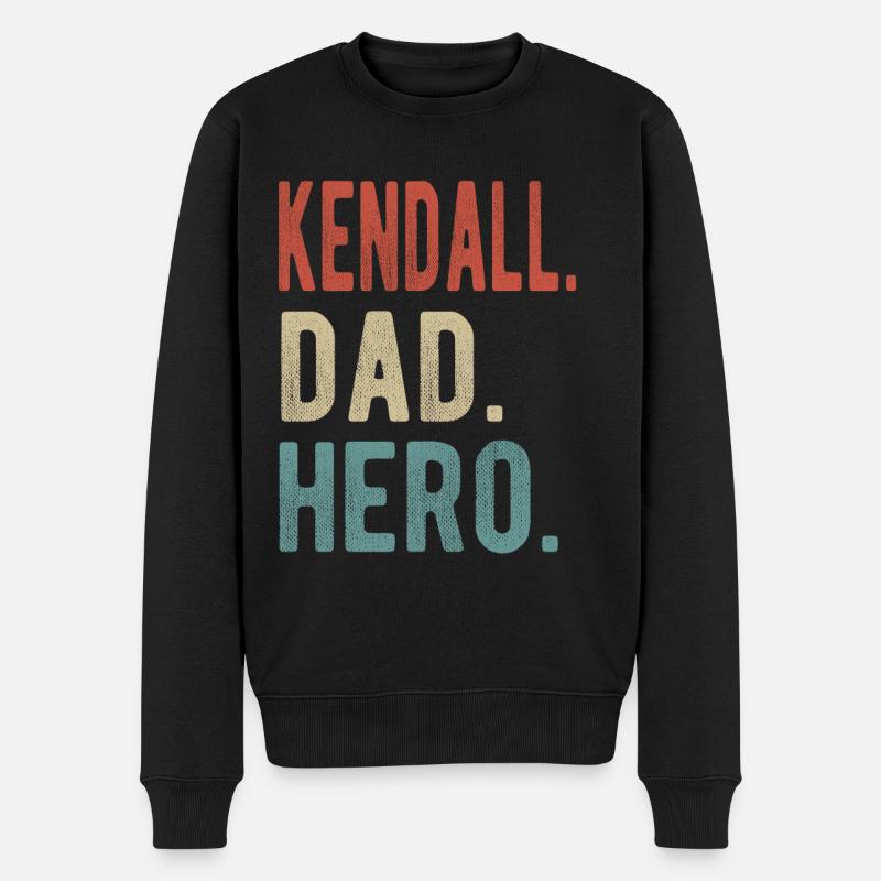 Kendall Papa Héros - Pull Premium bio Homme - noir