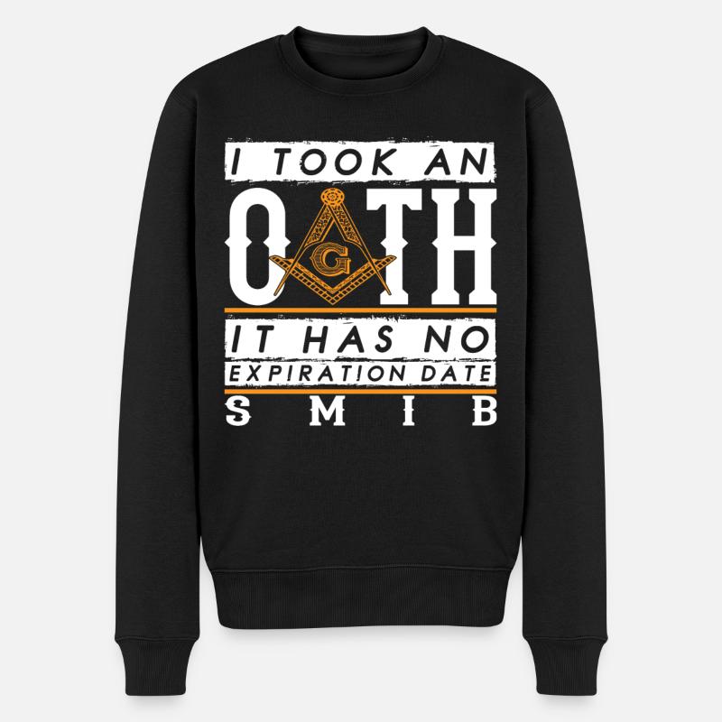 Freimaurer Geschenk I Masonic Freemasonry - Männer Premium Bio Pullover - Schwarz