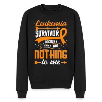 Leukämie-Aufklärungsmonat Leukämie-Krebs-Schleife - Männer Premium Bio Pullover - Schwarz - Vorne - Nico (187cm)
