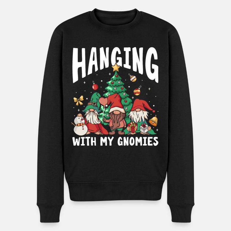 Traîner avec mes gnomies - Pull Premium bio Homme - noir