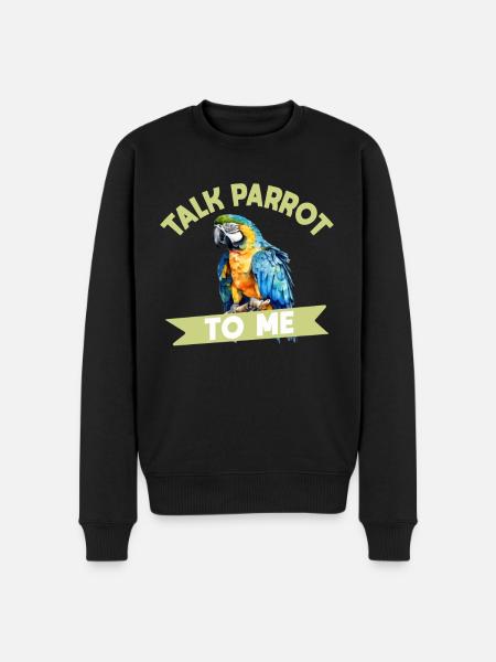 Budgie Parrot Bird Parakeet Owner - Men's Premium Organic Jumper - black