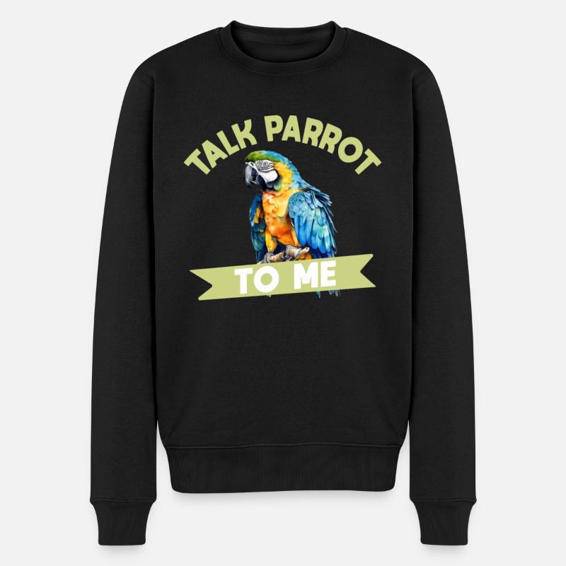 Perruche Perruche Oiseau Perruche Propriétaire - Pull Premium bio Homme - noir