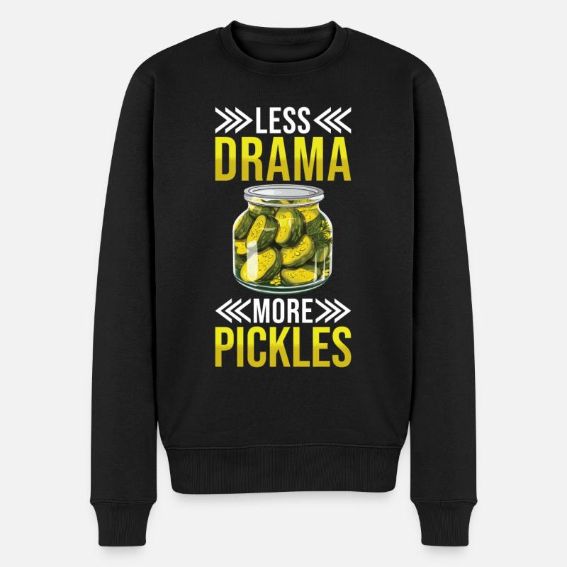 Pickles Lover concombre mariné cadeau - Pull Premium bio Homme - noir