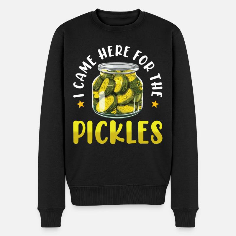 Pickles Lover concombre mariné cadeau - Pull Premium bio Homme - noir