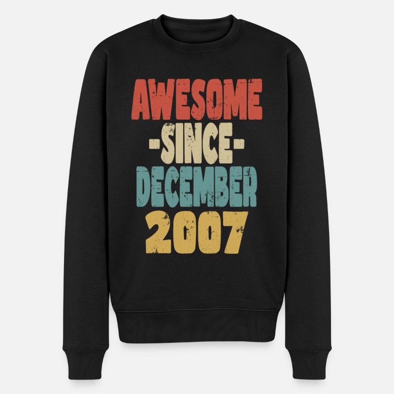 Fantastischer Dezember 2007 - Männer Premium Bio Pullover - Schwarz