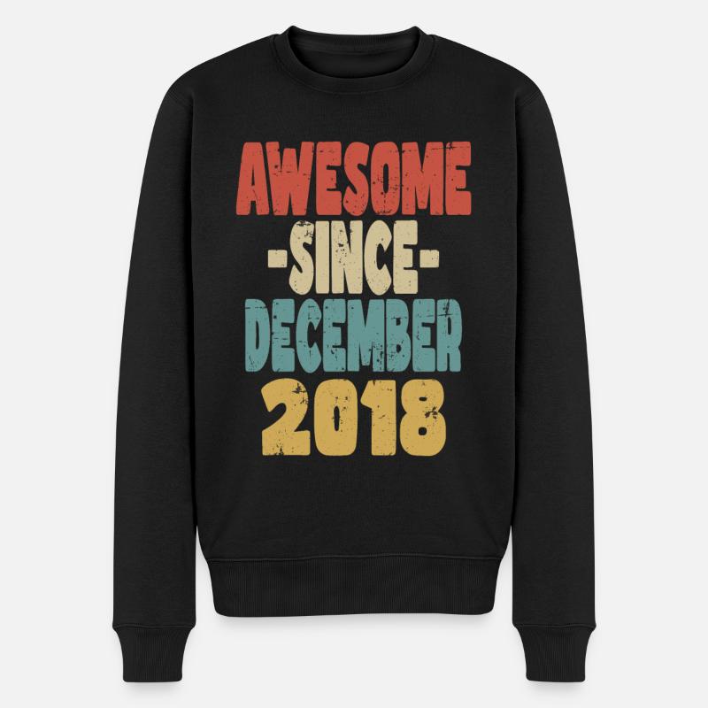 Génial Décembre 2018 - Pull Premium bio Homme - noir