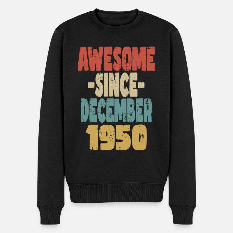 Génial décembre 1950 - Pull Premium bio Homme - noir
