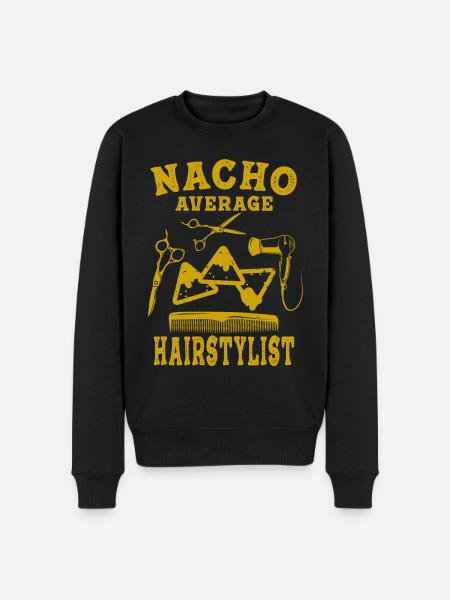 frisør frisør frisør frisør frisør hår - Økologisk premium-sweatshirt til mænd - sort