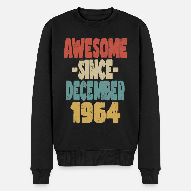 Génial décembre 1964 - Pull Premium bio Homme - noir