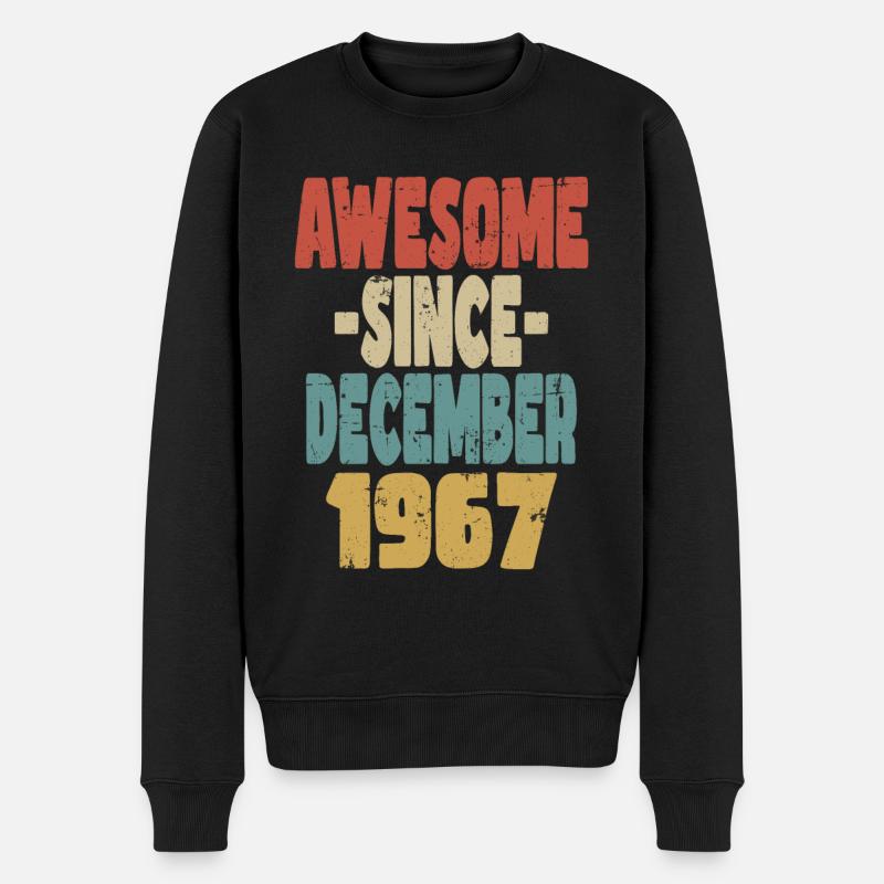 Fantastischer Dezember 1967 - Männer Premium Bio Pullover - Schwarz