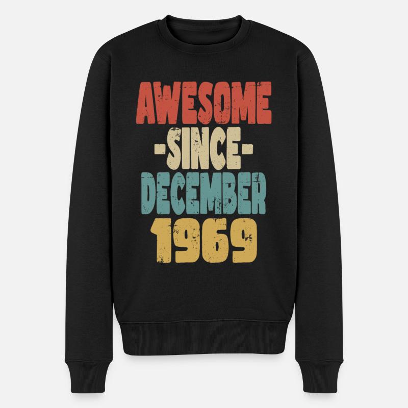 Génial décembre 1969 - Pull Premium bio Homme - noir