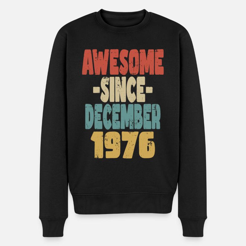 Génial Décembre 1976 - Pull Premium bio Homme - noir