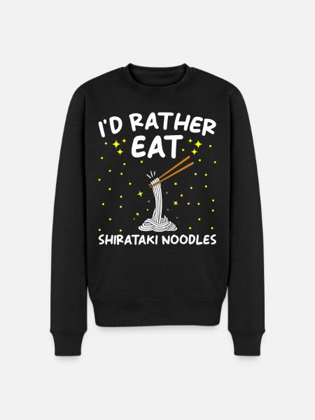 Shiritaki Noodles - Men's Premium Organic Jumper - black