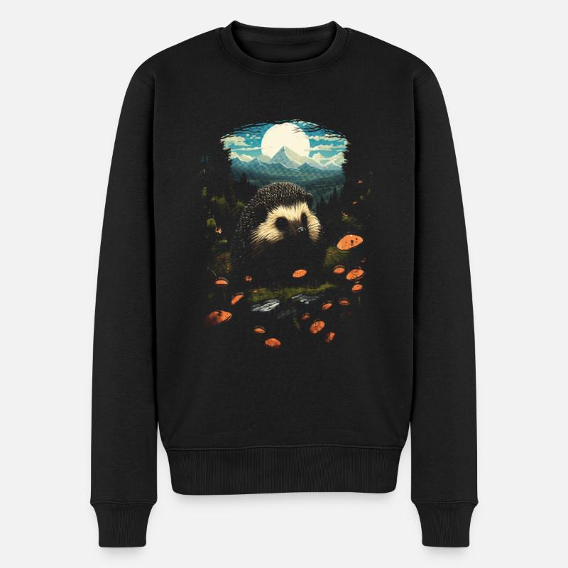 Hérisson Animal - Pull Premium bio Homme - noir