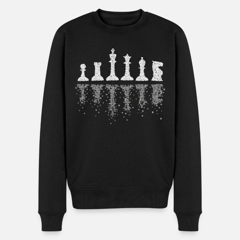 Joueur d’échecs Joueur d’échecs Tournoi d’échecs Maître d’échecs - Pull Premium bio Homme - noir