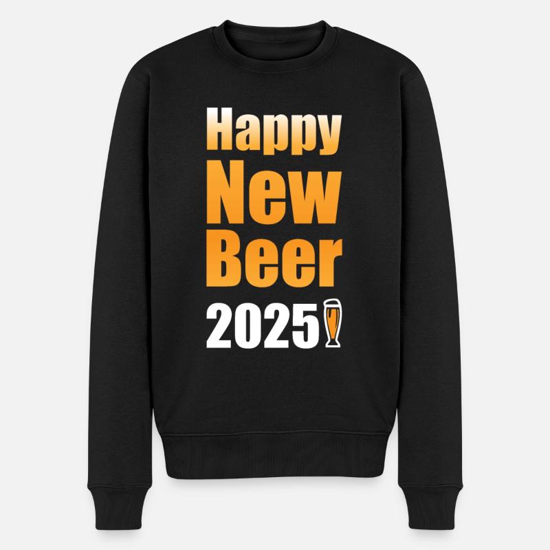 Bonne nouvelle bière 2025 - Pull Premium bio Homme - noir