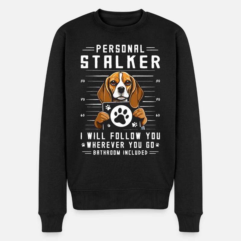 Beagle traqueur personnel - Pull Premium bio Homme - noir