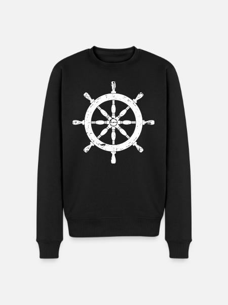 Volant maritime, volant de navire - Pull Premium bio Homme - noir