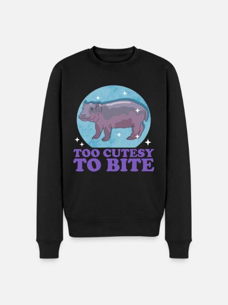 Hippopotamus Hippopotamus Hippos Baby Gift - Men's Premium Organic Jumper - black