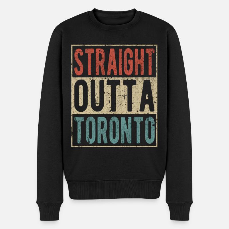 Direkt aus Toronto - Männer Premium Bio Pullover - Schwarz