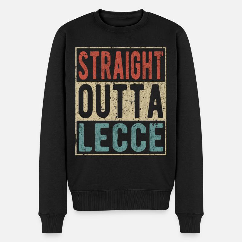 Direkt aus Lecce - Männer Premium Bio Pullover - Schwarz