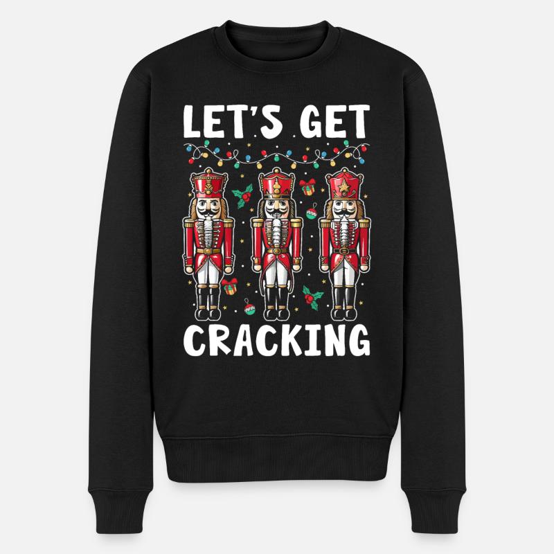 Let's Get Cracking - Männer Premium Bio Pullover - Schwarz