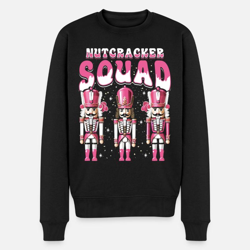 Nutcracker Squad - Männer Premium Bio Pullover - Schwarz
