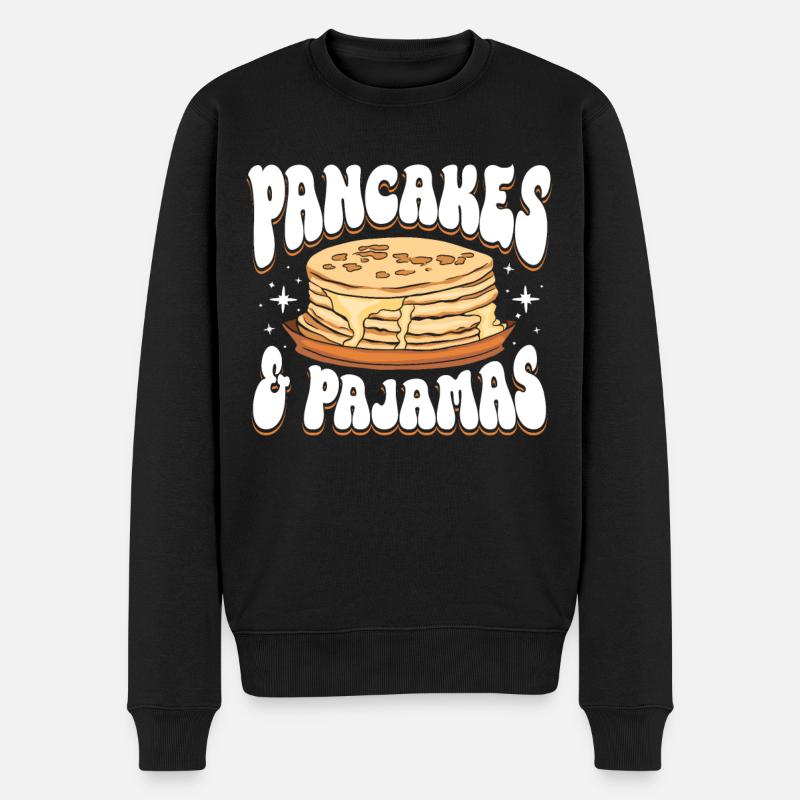 Crêpes et pyjamas - Pull Premium bio Homme - noir