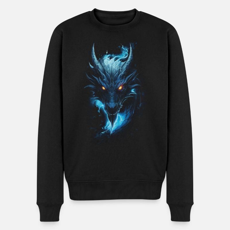 Dragon Jeu de rôle Dragon - Pull Premium bio Homme - noir
