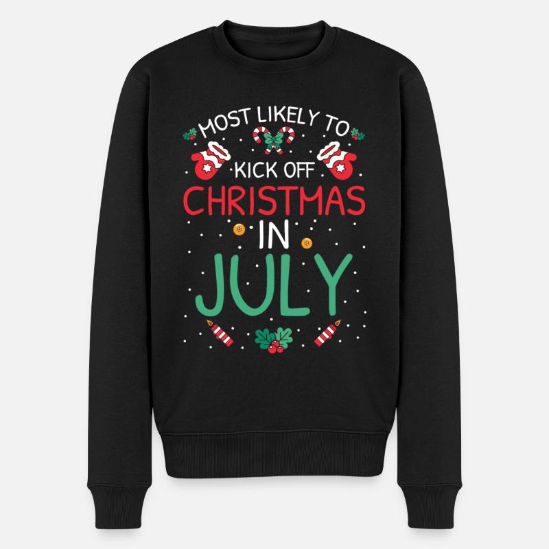 Le plus probable à Noël - Pull Premium bio Homme - noir