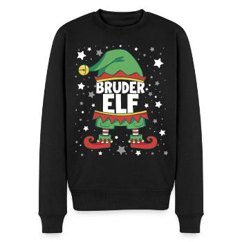 Bruder Elf - Männer Premium Bio Pullover - Schwarz - Vorne - Nico (187cm)