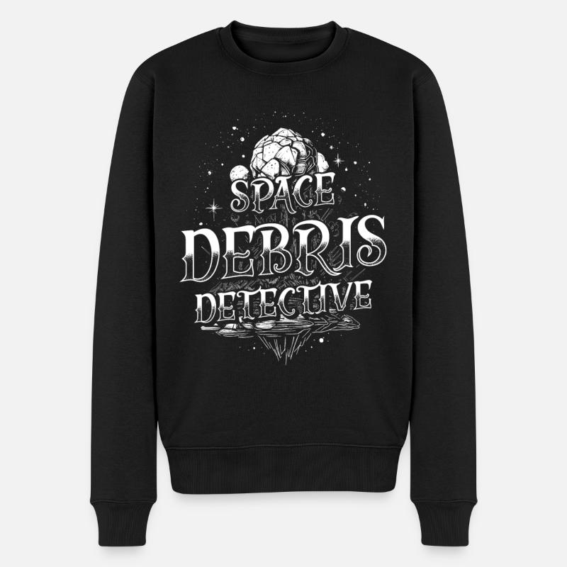 Meteoritenjäger Meteoritenjagd - Männer Premium Bio Pullover - Schwarz