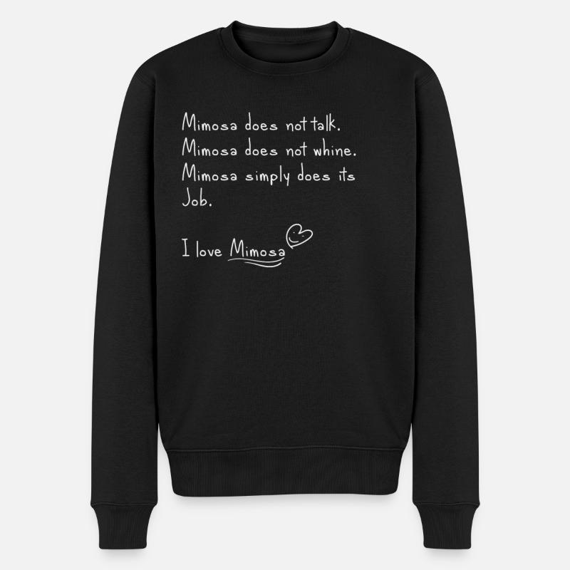 J’adore le Mimosa - Pull Premium bio Homme - noir