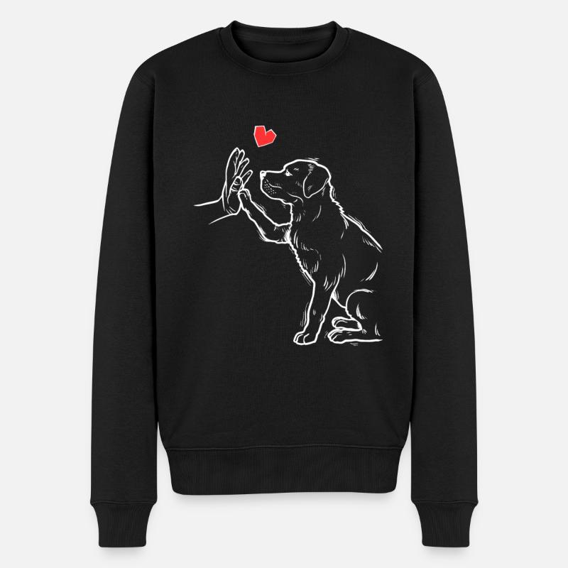 Rottweiler Cute Rottweiler Love Rottweiler - Männer Premium Bio Pullover - Schwarz